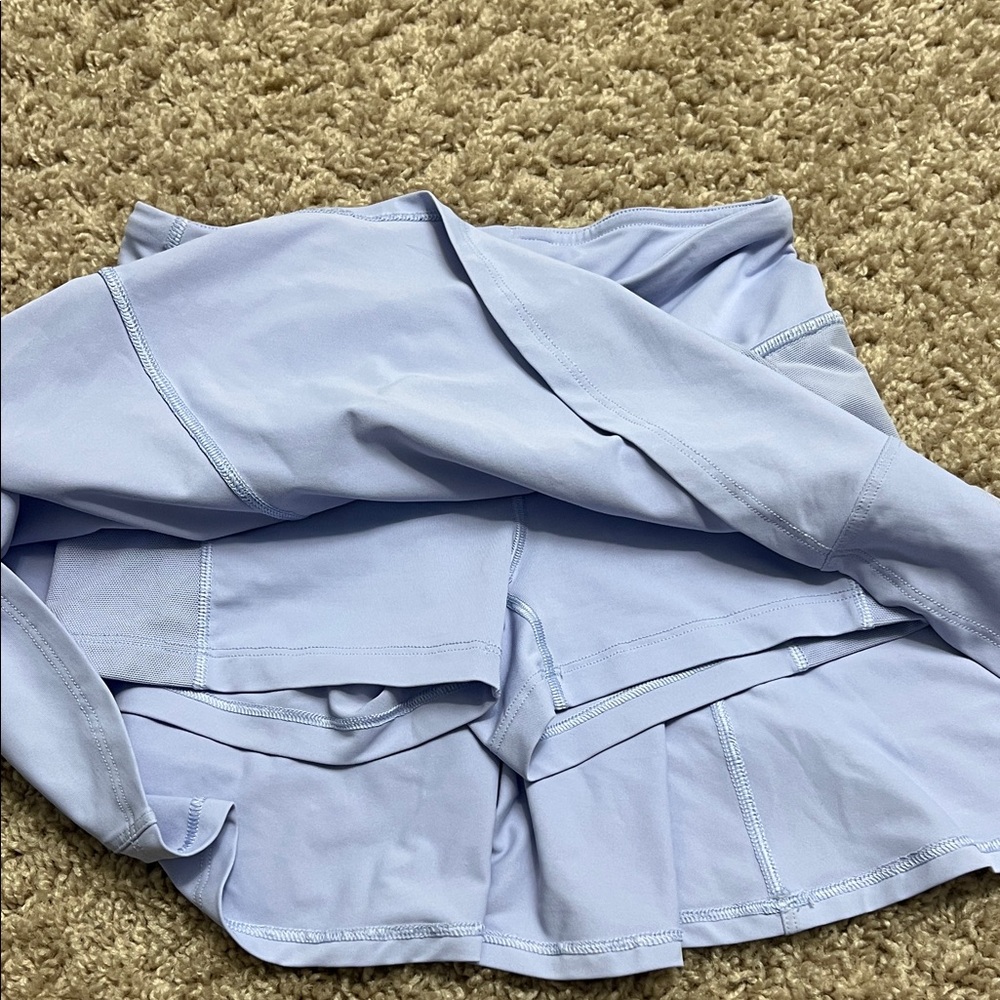 Ivivva by Lululemon Light Blue Layered Skort for Girls sz 7 - Picture 7 of 11
